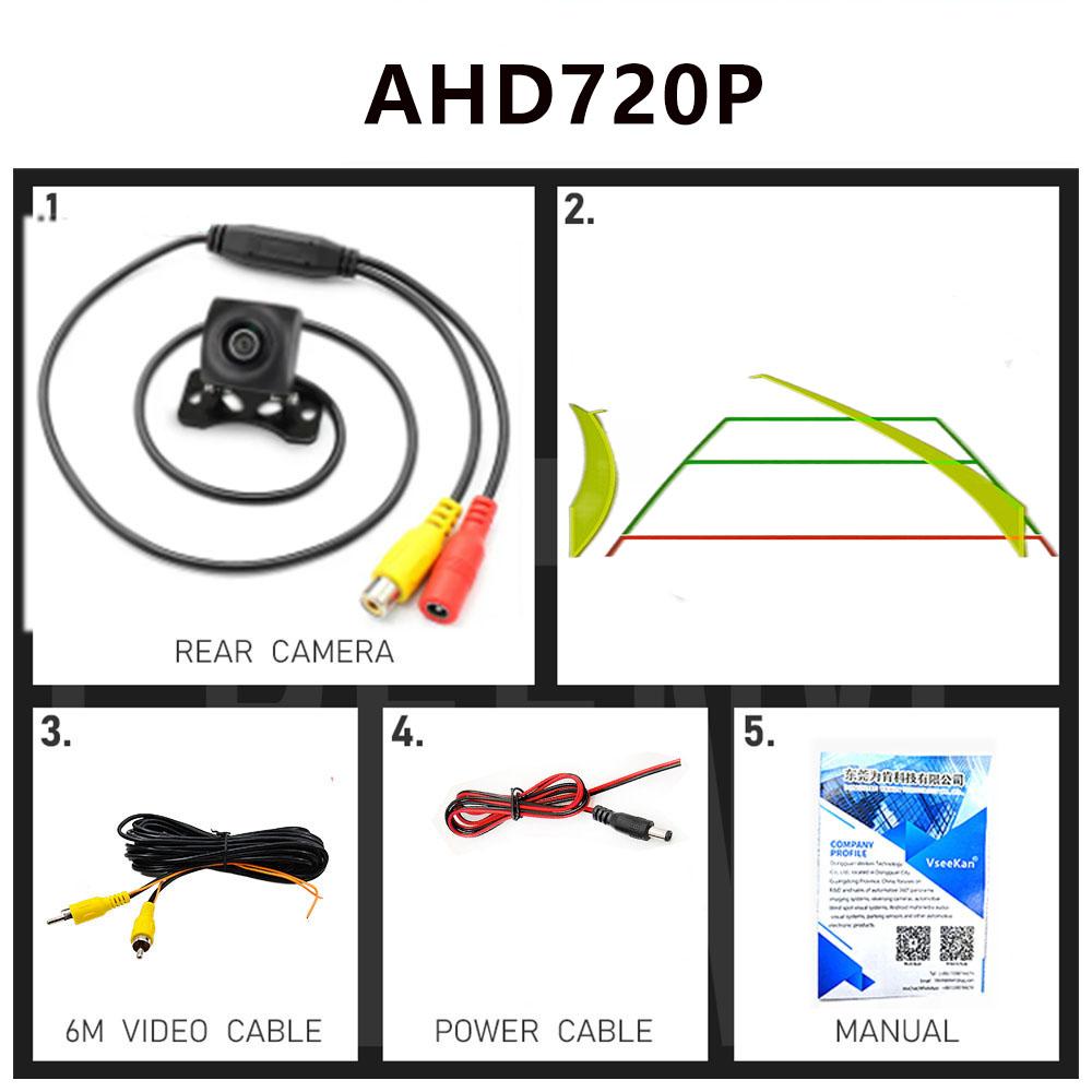 Car Dynamic Trajectory Parking Line Car Rear View Reverse Night Vision Backup Track Camera Universal