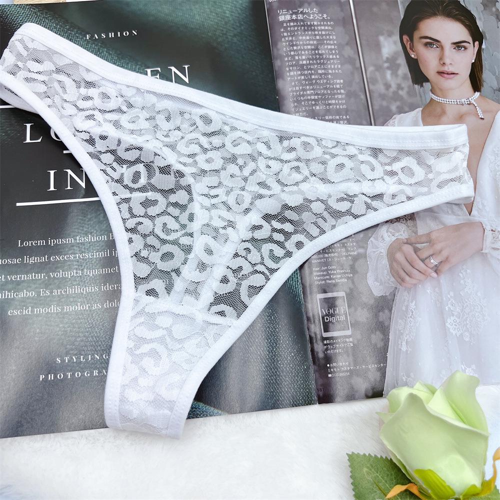 Ultra-Thin Leopard Print Lace Thong: Sexy, Comfortable & Hip-Lifting