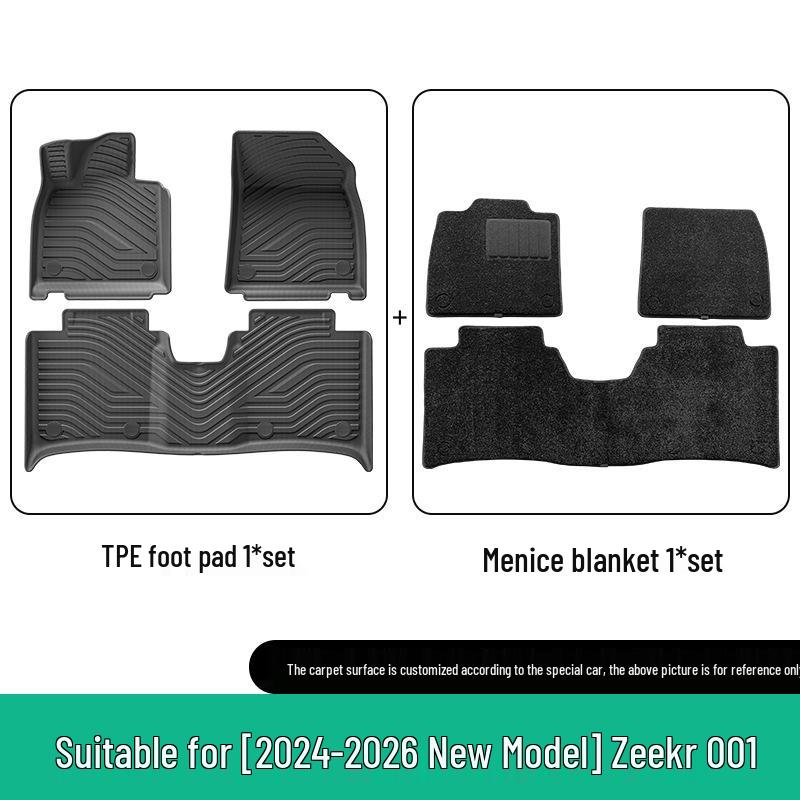 Zeekr 001 2021-2026 Custom TPE Floor, Trunk, and Seat Back Mats