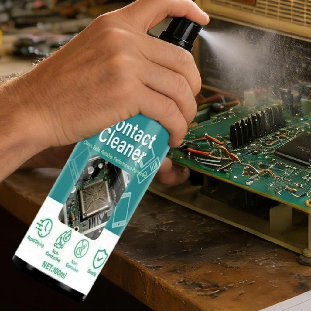 100ml Circuit Board Wash Water  Contact Cleaner No Damaging Cleaning Liquid Circuit Boards Cleaner Spray for Motherboard