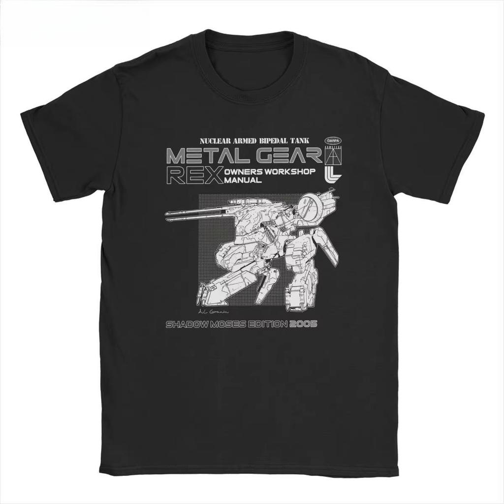 2025  Men and Women MGS1 Solid Snake Game T-Shirt Metal Gear Cotton Top Funny Short Sleeve O-Neck T-Shirt Classic T-Shirt