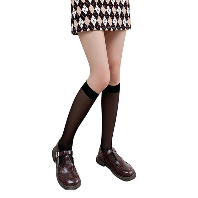 Red Pepper Fashion Mid-Tube Velvet Stockings: Breathable, Thin, Sexy Calf Socks for Women