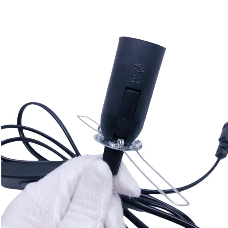 1Pcs Eu Plug 1.8 Meters Power Cord Cable Lava Lamp Base Lamp Cord With Switch E14 Hanglamp Holder Light Bulbs Socket