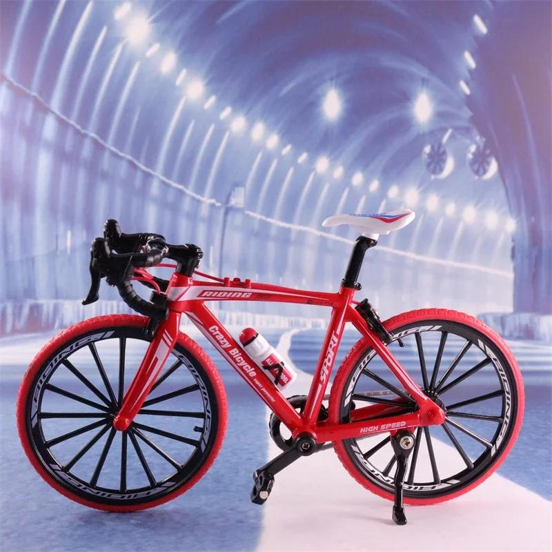 1:10 Mini Model Alloy Bicycle Toy Finger Mountain Bike Pocket Diecast Simulation Metal Racing Funny kids Toys For Children