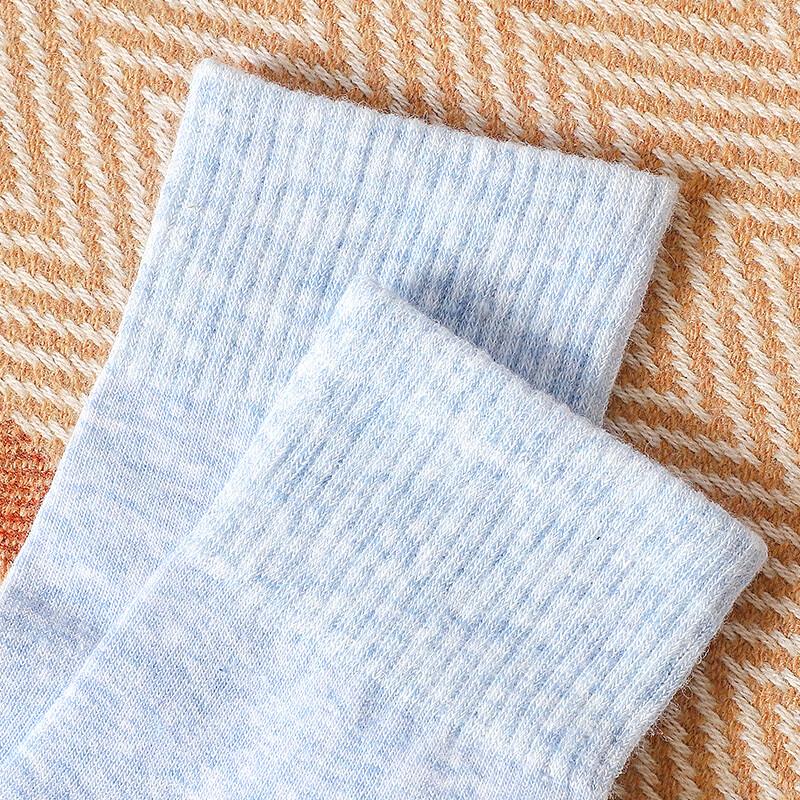 Langsha Women's 100% Cotton Mid-Calf Socks