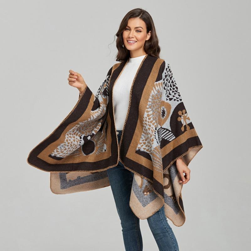 Women S Fashion Warm Scarf Cape For All Seasons