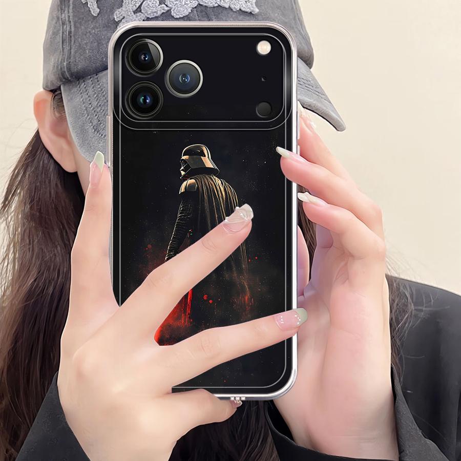 Luxury Stars Wars Phone Case For iPhone 17 16e 16 15 14 13 12 11 Mini Air Pro Max X XR XSMax 8 Plus Transparent Soft Back Cover