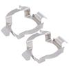 2Pcs Headlight Bulb Holder Stainless Steel Material Firm Stable Easy Install LED Headlight Bulb Base