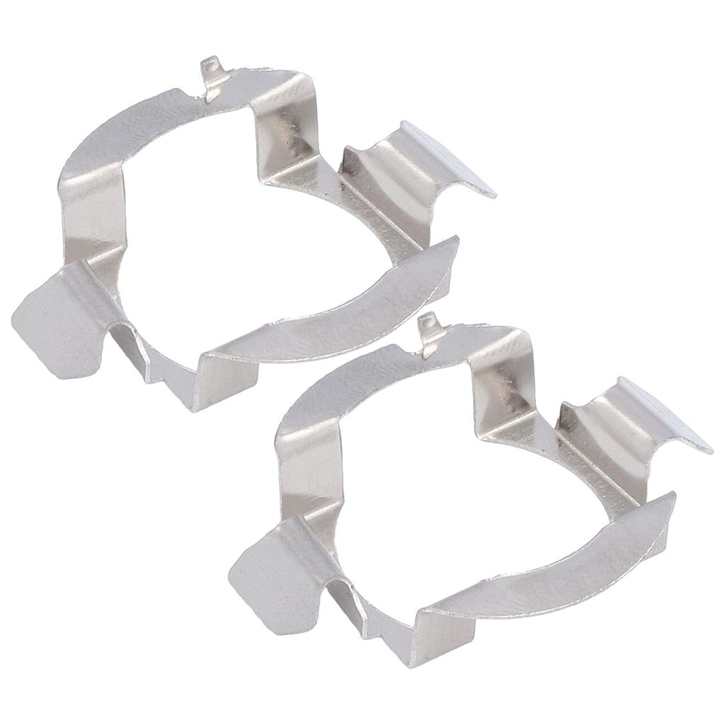 2Pcs Headlight Bulb Holder Stainless Steel Material Firm Stable Easy Install LED Headlight Bulb Base