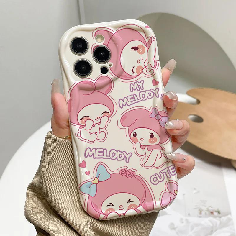 Kawaii Kuromi Melody Phone Case For Samsung Galaxy S26 Ultra S25 FE S24 S23 S22 Ultra Plus FE A57 A56 A17 A54 5G Korean Casing