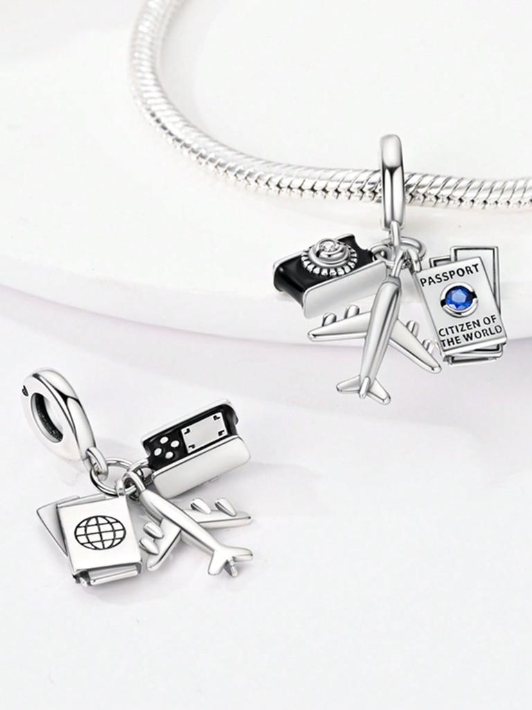 Charms Plata Skull-Headed Bat Beads Charm Copper Plated Fit Charms Copperoriginal Bracelet For Jewelry Making Diy Charm