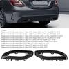 Exhaust Gloss Black Exhaust Tip Cover Trims Replacement for Mercedes‑Benz A B C E GLC CLS‑Class W177 W247 W205 W213 X253 C257