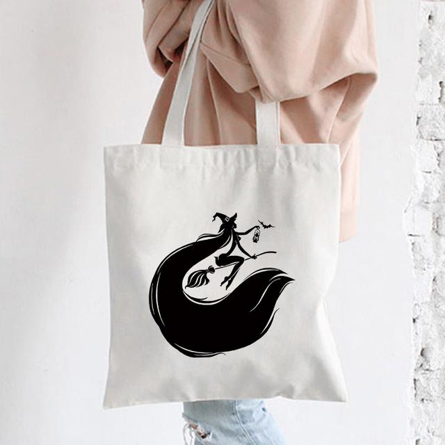 Damska Torba na Ramię Graficzna Torebka Tote na Zakupy Stylowe Torby Kobiety Płótno Casualowa Torba Shopper Plecak Torby Szkolne Nadruk