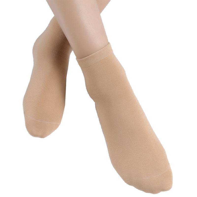 Ladies Spring New Casual Thickened Solid Color Socks