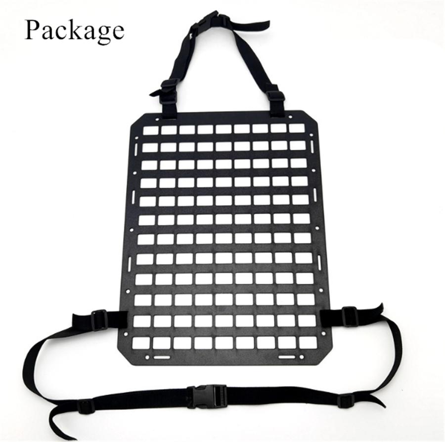 Univerzální stojan na opěradlo sedadel pro zbraně Úložný prostor taktický pevný panel MOLLE