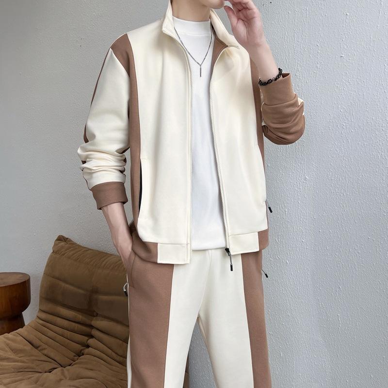 

Осенний мужской осенне-зимний хлопковый кардиган на молнии с верхним костюмом повседневный повседневный подростковый студенческий красивый подбор цвета 4XL