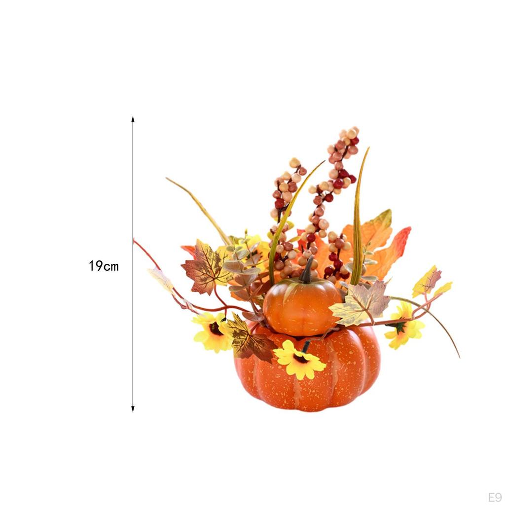 Artificial Fake Pumpkins Model Fall Thanksgiving Decoration Foam for DIY Crafts