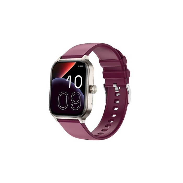 SPC SMARTEE DUO 3 - Montre connectée vec écran AMOLED 1,93”, appels Bluetooth, beige/bordeaux