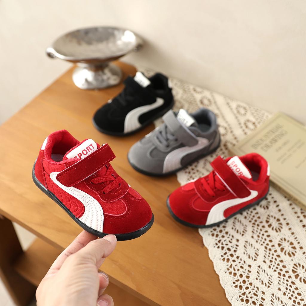 Children's Sports Shoes - Boys' Velcro Casual Shoes with Anti-slip Feature - New Style Girls' Shoes