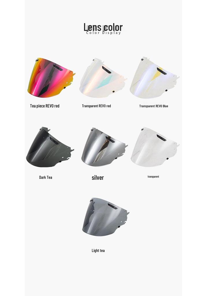 VZ-RAM Visor for Three-Quarter and Half Motorcycle Helmets - VAS-Z/SZ-R Accessories
