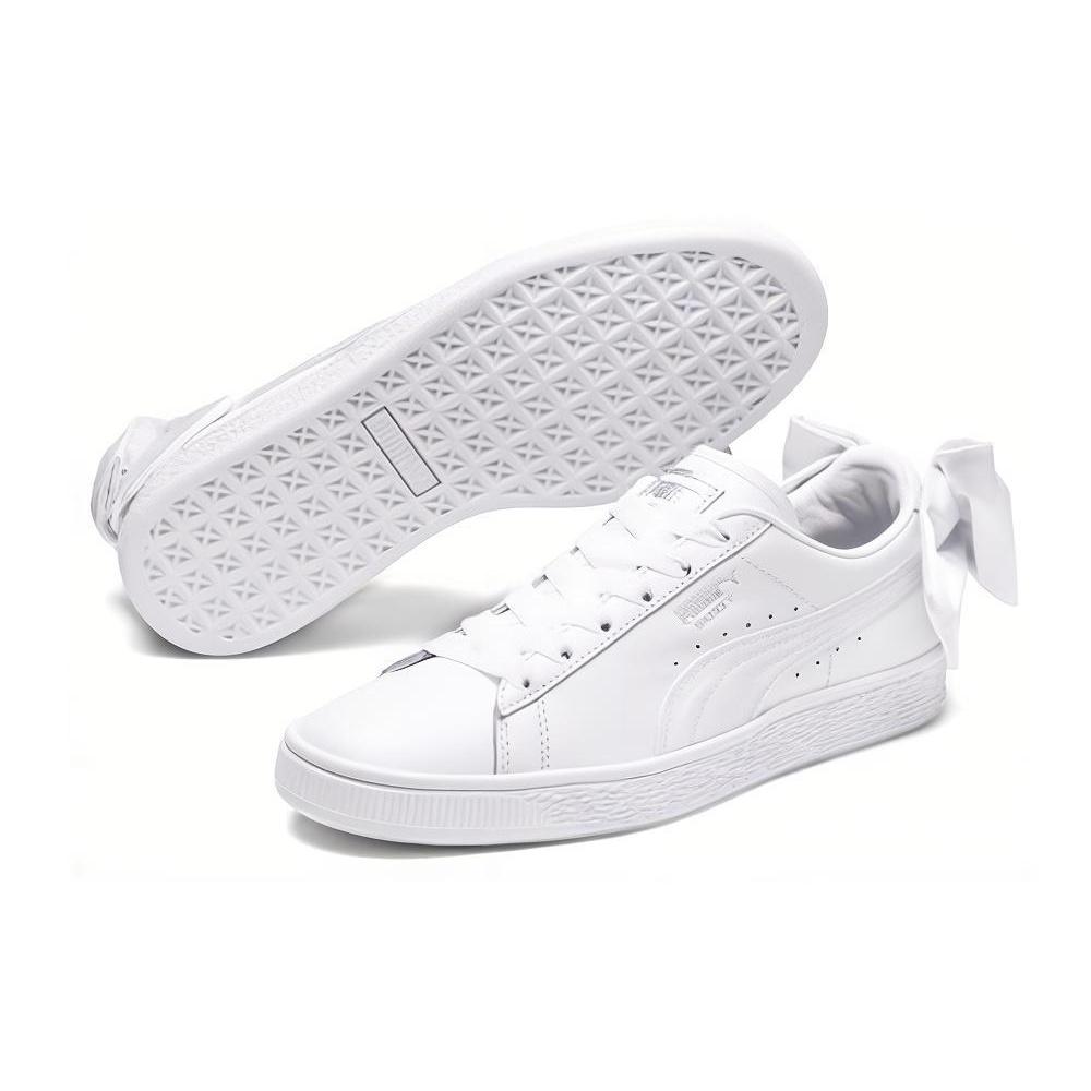 (WMNS) PUMA Basket Bow 'Triple White' Donna 367319-01