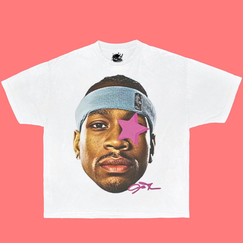 

Allen Iverson AI Pink Star Boxy Unisex T-Shirt S