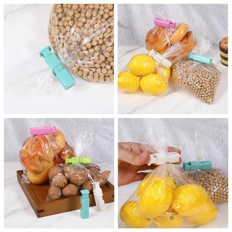 1/4/10pcs Reusable Food Bag Clips for Sealing Snacks Chips Dry Goods To Lock in Freshness Sealing Clip