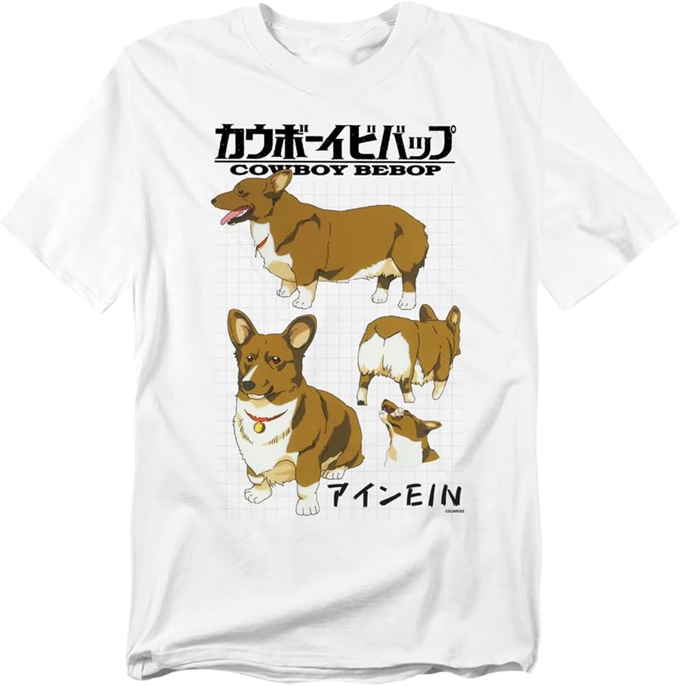 Popfunk Cowboy Bebop EIN Blueprint Unisex Adult T Shirt S разноцветный