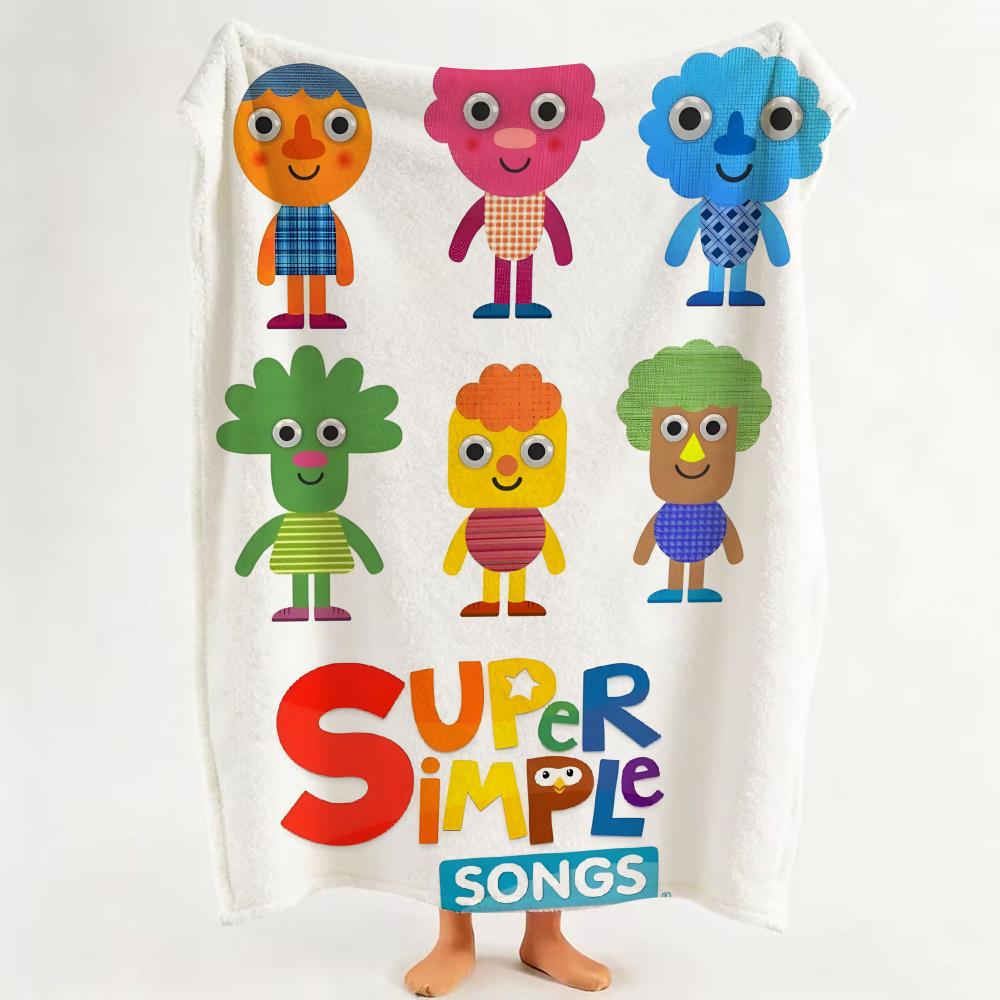 

song S Super S Simple S Songs Throw Flannel Throw Blanket Suitable for Sofa Living Room Bedroom 75cmx90cm