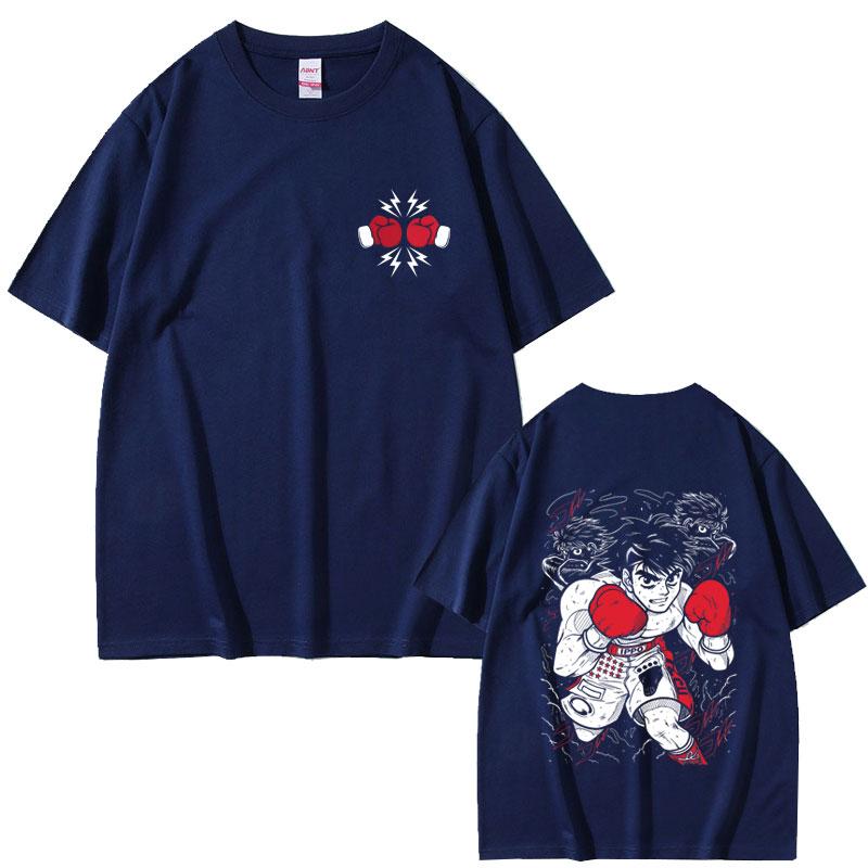 Hot Sale Anime Hajime No Ippo Makunouchi Graphic T Shirts Kamogawa Boxing Gym Tshirt Unisex Fashion Retro Oversized Short Sleeve
