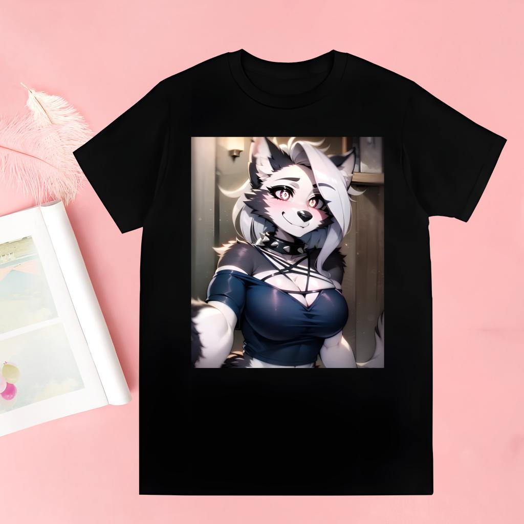 Cartoons Helluva Boss T-Shirt Men Unisex Anime Cartoon Design Men Tee Shirt Homme Summer Tops Short Sleeve Vintage Style