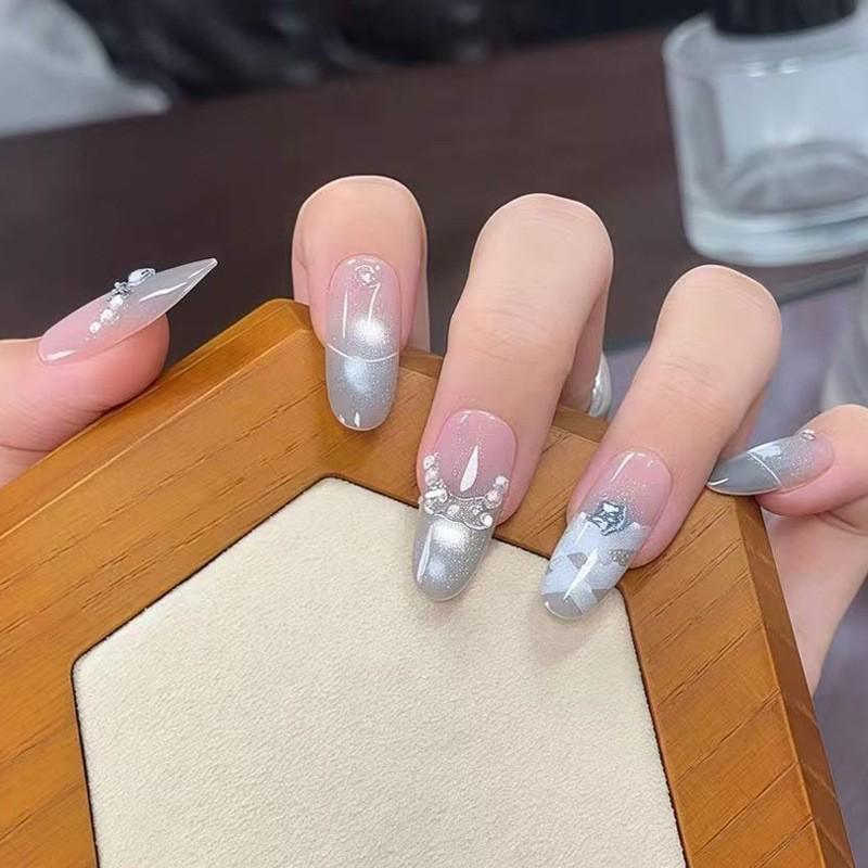 Wearable Sweet Cute High-End Handmade Nail Art Tips False Nails