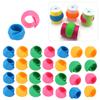 48Pcs Silicone Thread Spools Saver Huggers Bobbin Holder Organizer for Sewing Machine
