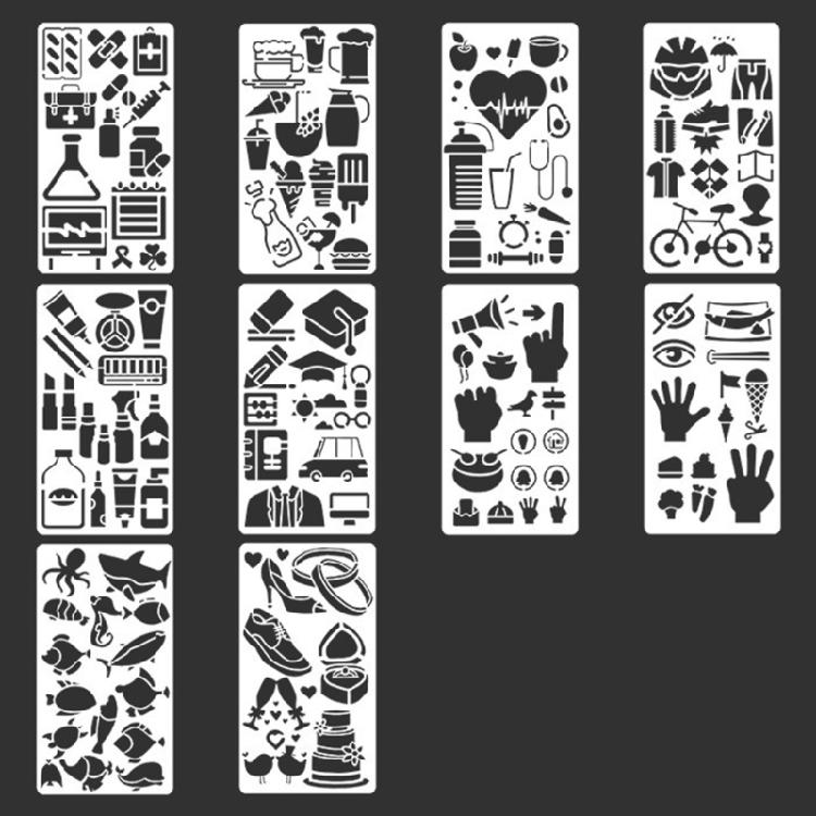 Art Journal Stencils Versatiled Border Design Template For Classroom Activities Home Crafts And Creative Projects