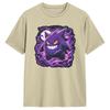 Pokemon Gengar T Shirt Man Vintage Cotton T-Shirts Summer O-Neck Fashion Tees Cheap Oversize Clothing