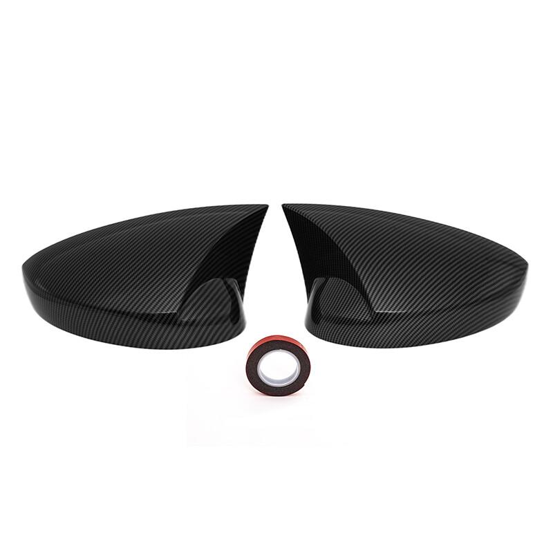 For Honda 11th Civic 2022-23 Carbon Fiber Horn Style Side Mirror Cover Caps Trim
