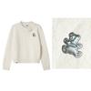 Izzue Sweet Lace Bow Pullover Sweater