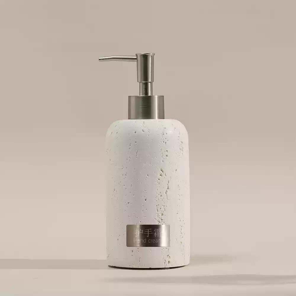 1pc Gravel Lotion Bottle Hotel Liquid Distribution Bottle Shampoo Bottle Bathroom Accessories Liquid Container Storage Tray