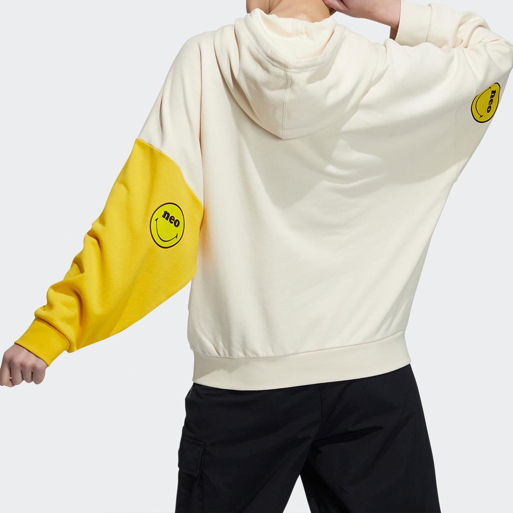 Adidas Neo X Smiley Collaboration Vintage Sports Sweatshirt Women Sweatshirt Light-Yellow HE7952