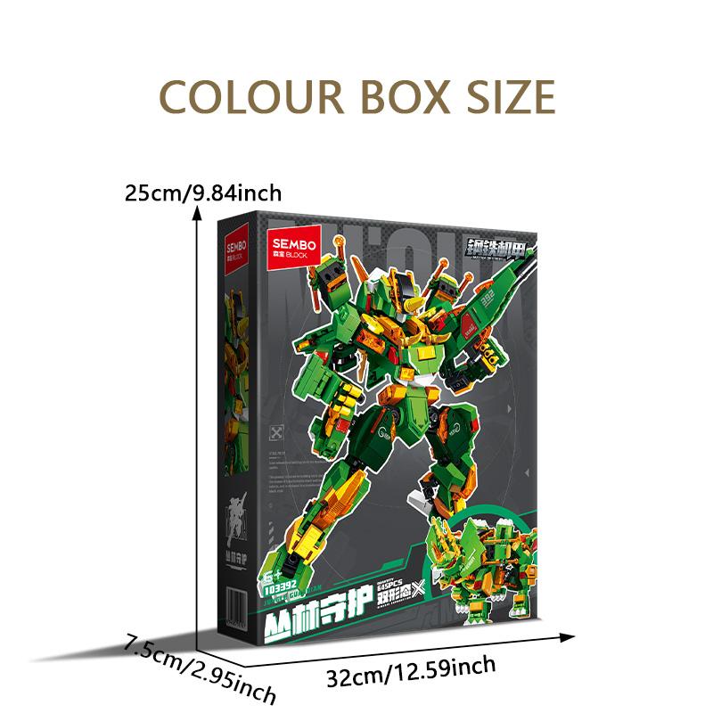 Non-Toxic Sembo Block Dinosaur Transformation Mecha Building Blocks Robot Model Assembly Bricks Decoration Kids Toys Children Birthday Gifts