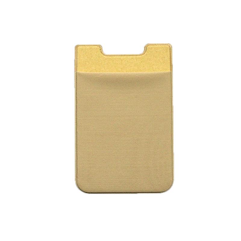 

Кошелек для телефона из лайкры: Эластичный держатель для карт и наклейка на мобильный телефон с защитой от потери U-shaped золотой