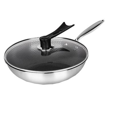 2-Piece 32cm Stainless Steel Honeycomb Non-Stick Cookware Set