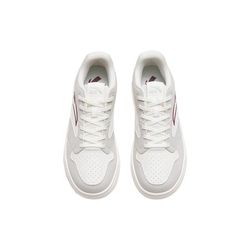 Anta Street Naughty Synthetic Leather Slip Resistant, Abrasion Resistant, Lightweight Low top Skateboard Shoes Women's Sneakers 922318016-2