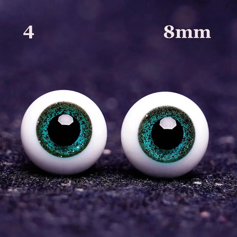 1 Pair Doll Blue Black Glass Eyes Eyeball DIY Doll Making Crafts Accessories Animal Toy Safety Eyes 8mm 10mm 12mm 14mm