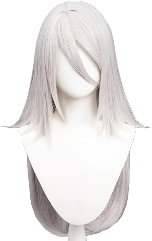 

cosplay wig Automata 2B 9S A2 YoRHa 2 Type B style wig cosplay wig costume school festival silver Heat-resistant NieR No. (A2)