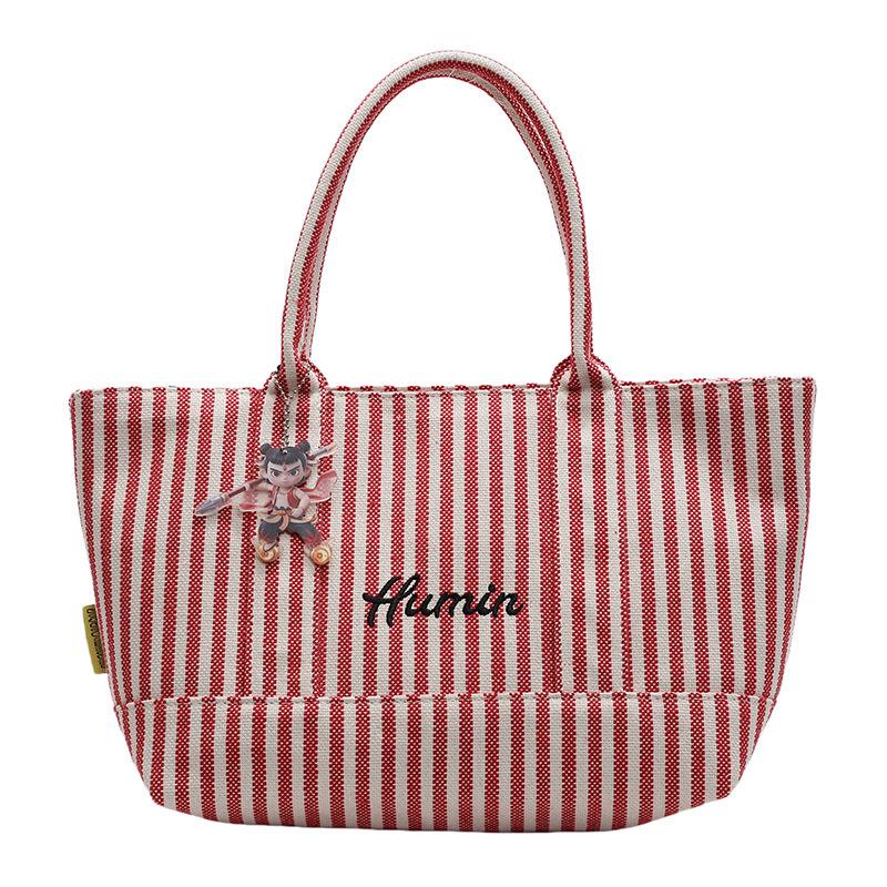 Canvas Class Commuter Bag Women's Large Capacity 2025 New Casual Spring and Summer Versatile Premium Sense Shoulder Tote Bag