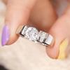 Huitan Fashion Irregular Design Rings Female Glossy Charming Exquisite Finger Accessories Gorgeous Chic for Engagement