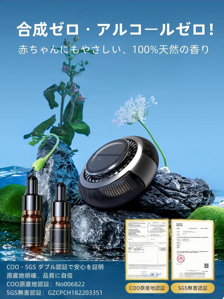 FLIRVA F22 Car Freshener 01 Car , Premium Car Supplies, Aluminum Alloy, Solar Rotation,