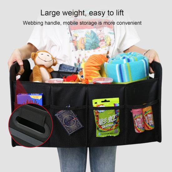 

Автомобильная складная тканевая коробка для хранения, оксфордские отделения, мульти-нескользящая, большая емкость, автоматическое хранение