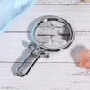 Double Sided Makeup Mirror 10x Magnifying Foldable Handheld Cosmetic Mirror For Home Travel(Silver )